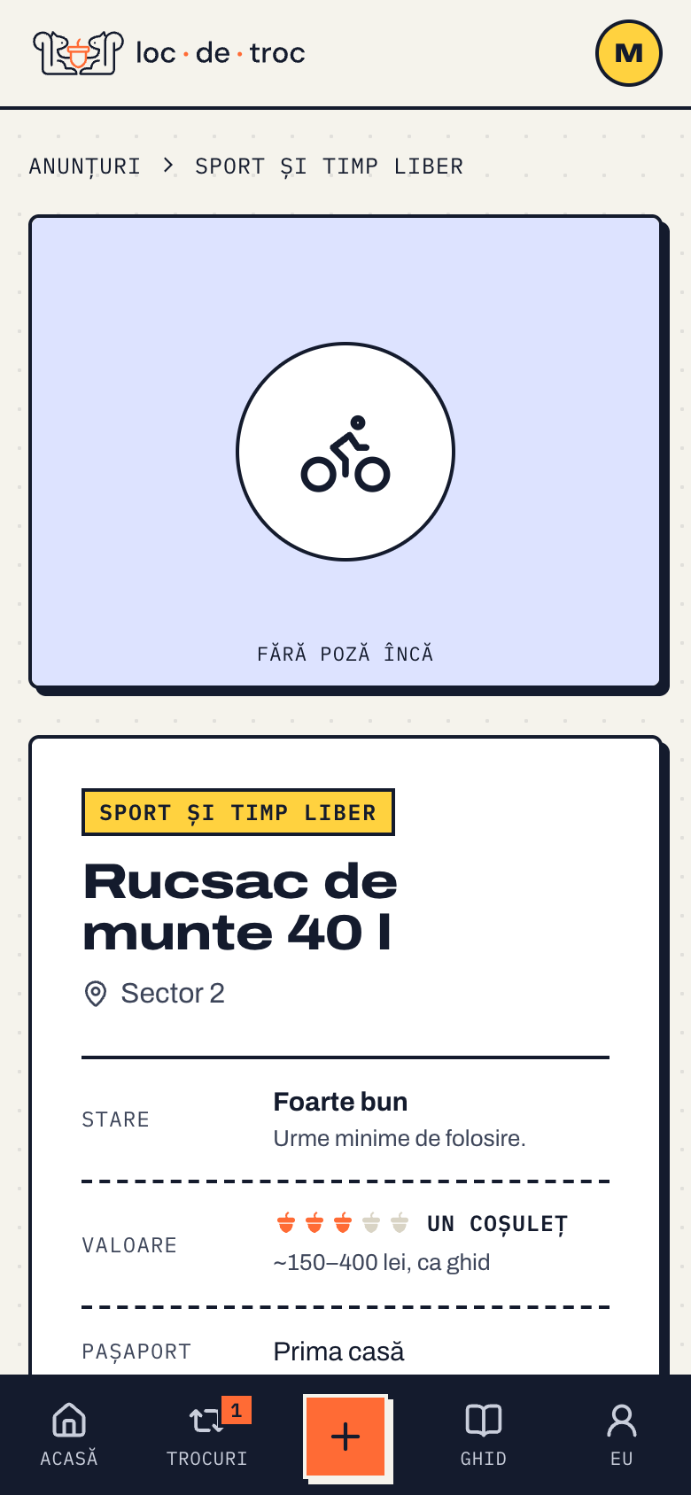 Anunț în v2
